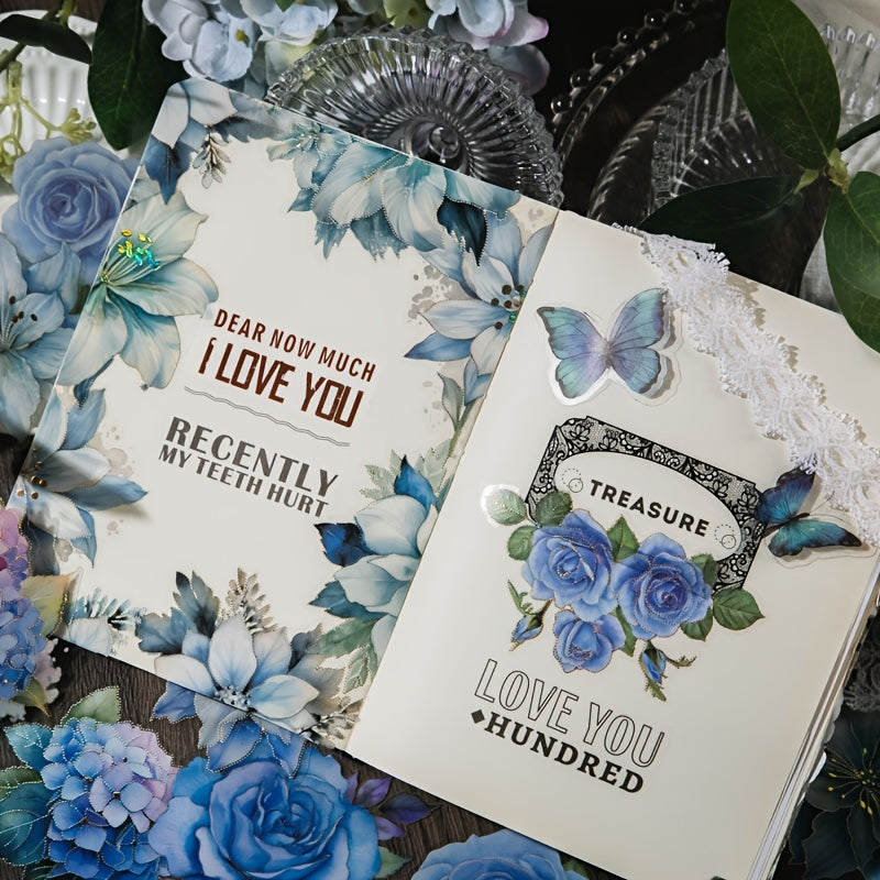 Love Series Plant Diary DIY Material Hot Stamping PET Stickers