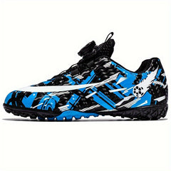 Boy's TF Football Boots Rotating Buckle Anti-Skid Soccer Cleats