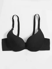 Smooth Glossy Bras Comfort T-shirt Intimates Women's Lingerie
