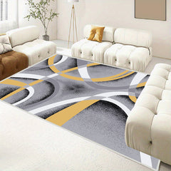 Large Modern Geometric Area Rug with Anti-slip Backing - 5.90 x 8.53ft