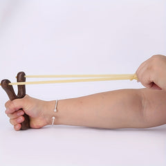 High Precision Wooden Slingshot Toy Outdoor Play Rubber Band