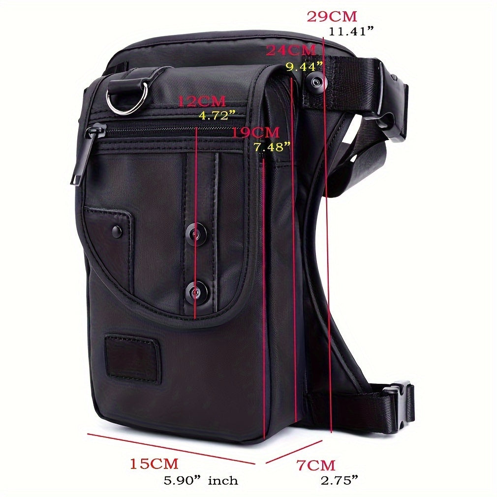 Waterproof Nylon Leg Bag For Men Motorcycle Riding Fanny Pack