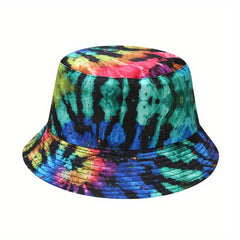 Print Double-sided Fisherman Hat Outdoor Sun Visor Hat Men Women