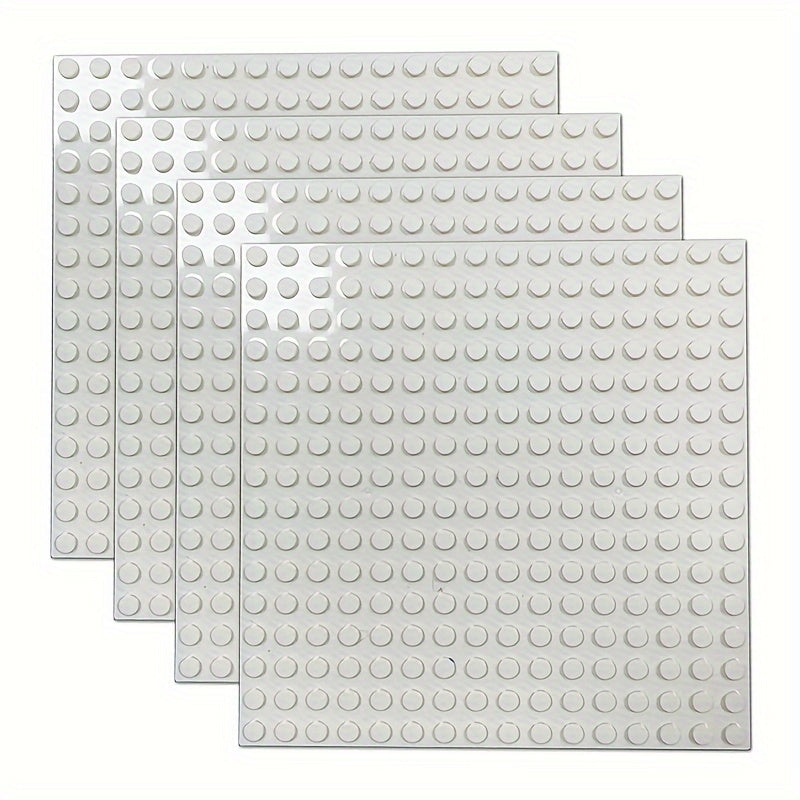 4pcs 16x16 Building Block Base Plate Compatible With Main Brands