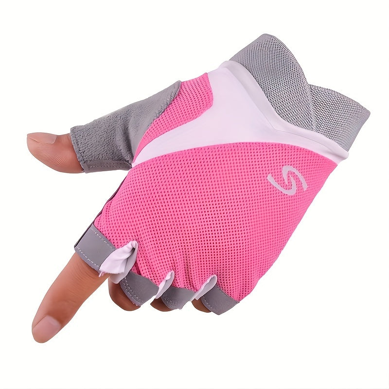 Men's Fitness Gym Gloves Non Slip Silicone Breathable