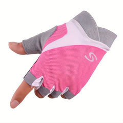 Men's Fitness Gym Gloves Non Slip Silicone Breathable