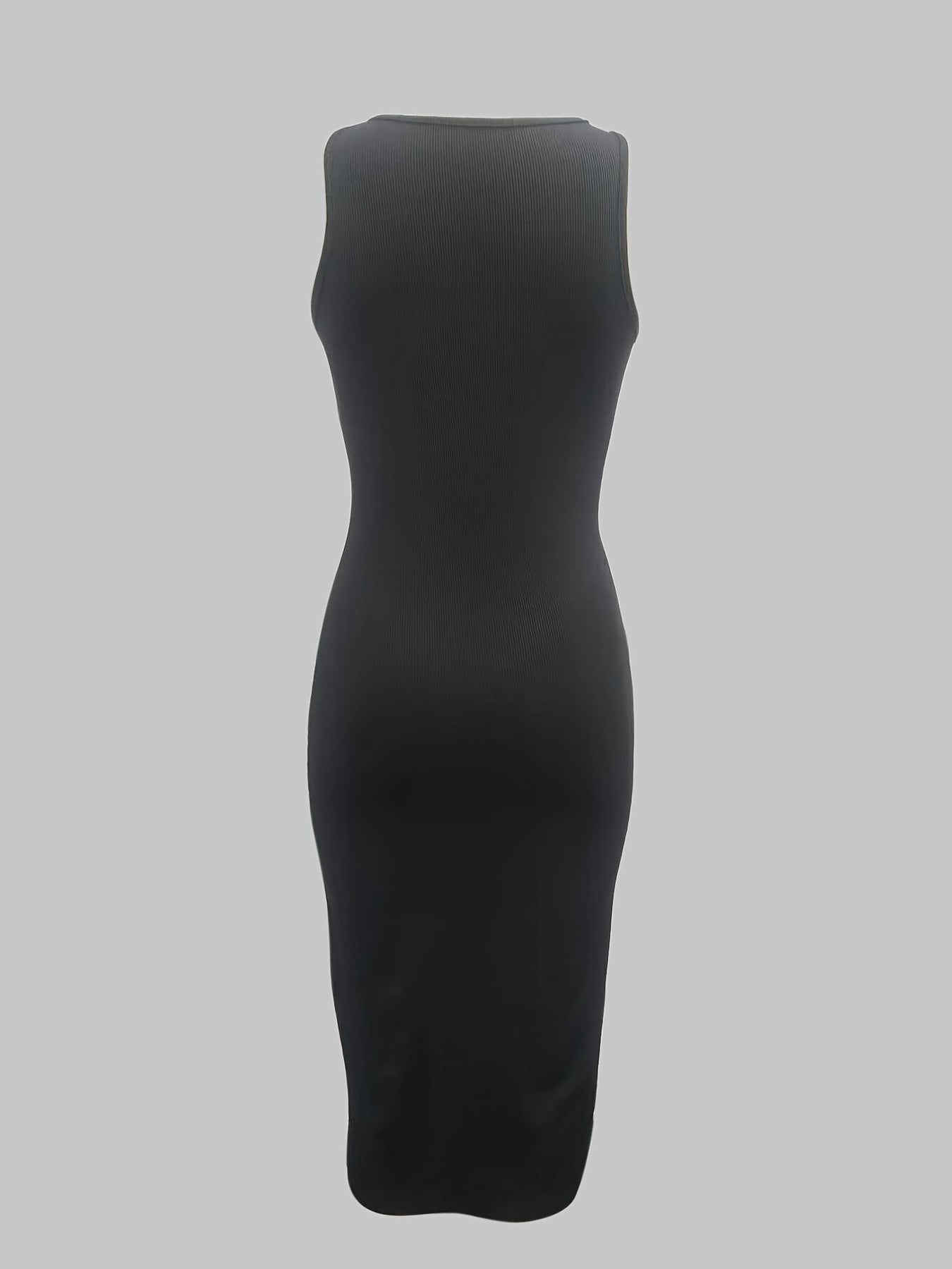 Comfy Crew Neck Sleeveless Lounge Dress for Women