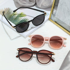 Round Sunglasses Gradient UV400 Sun Shades For Vacation