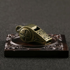 Pure Copper Cross Whistle Outdoor Survival Tool Whistle