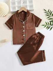 Boys 2pc Short-Sleeve Trousers Loungewear Set