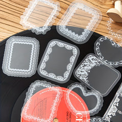 30pcs Transparent Dried Flower Bookmarks for DIY Handcraft - Blank Set