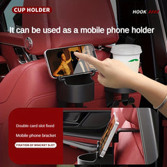 Car Hook With Cup Holder Car Phone Holder Rear Seat Hook