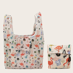 Folding Square Shopping Bag Portable Storage Bag 53x09cm 38x0cm