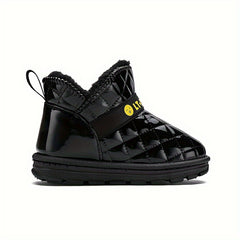 Warm Girls Snow Boots Soft Plus Fleece Outdoor Winter Hiking
