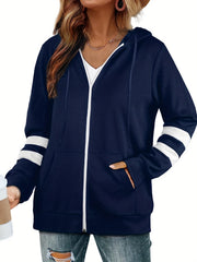 Zip Up Pocket Hoodie Long Sleeve Hoodies