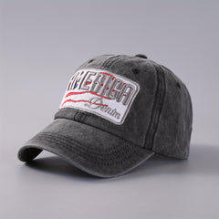 Unisex Sunshade Denim Baseball Cap with Embroidery