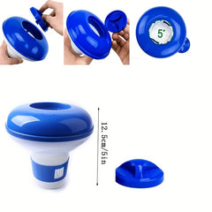 Chlorine Dispenser with Bleach Tablets and Pill Holder