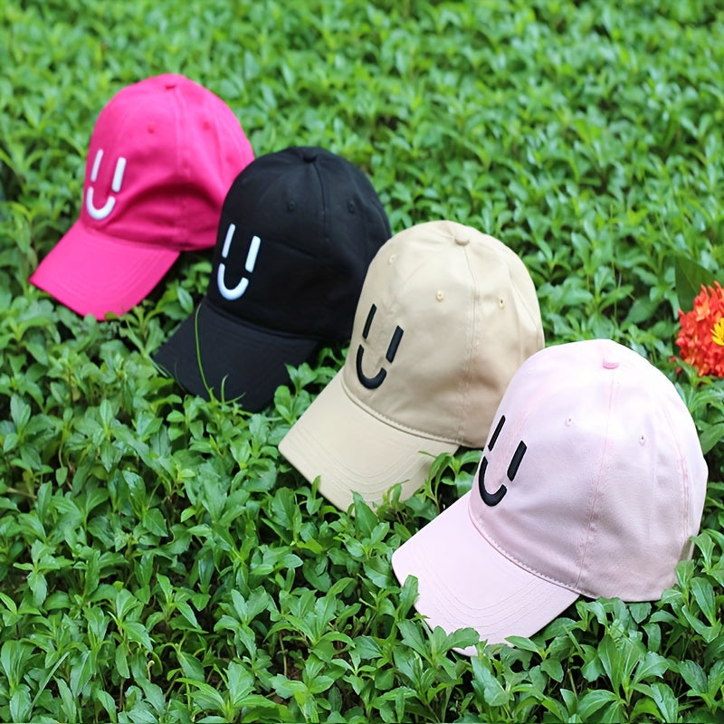 3D U Happy Face Embroidered Baseball Cap Dad Hat Hit Hop Hats For Men Women