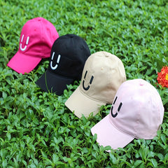 3D U Happy Face Embroidered Baseball Cap Dad Hat Hit Hop Hats For Men Women
