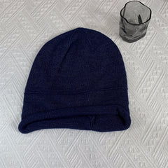 Solid Knitted Hat Ear Protection Warm Hat For Running Cycling