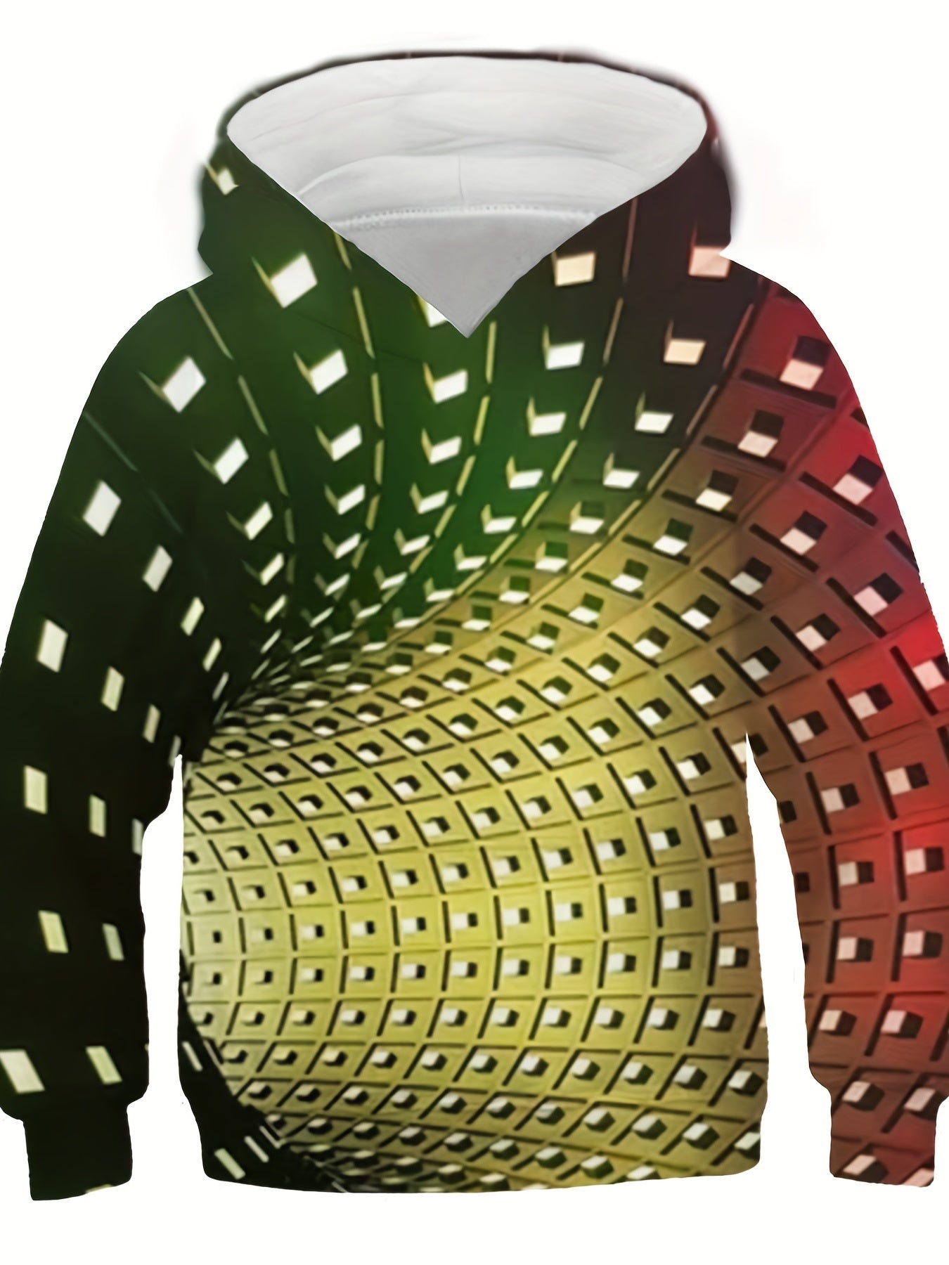 Colorful Swirl 3D Print Hoodie for Kids