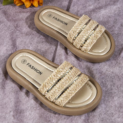 Girls Lightweight Soft Slides Non Slip Slippers for Indoor Outdoor Use