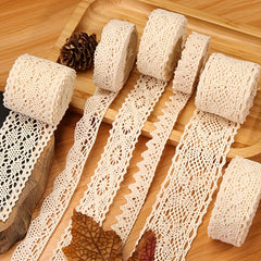 Vintage Style Hollow Lace Ribbon Cotton Trim for Wedding DIY