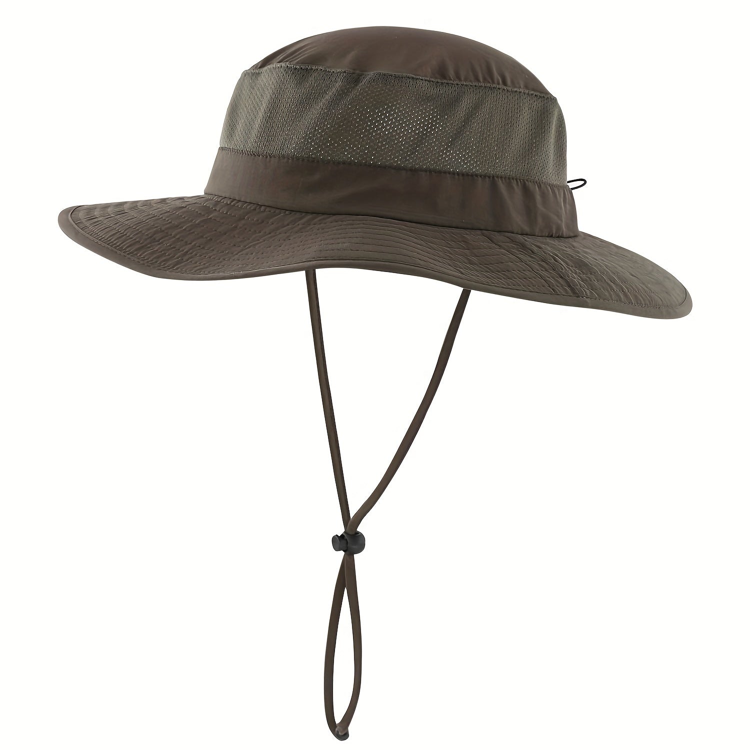 Outdoor UPF50 Sunscreen Mesh Hat With Wide Brim