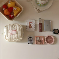 Small Makeup Bag Headphones Coin Purse Lipstick Storage Travel Organizer