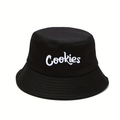 Letter Embroidered Bucket Hat Classic Candy Sunscreen Sun Hat Unisex