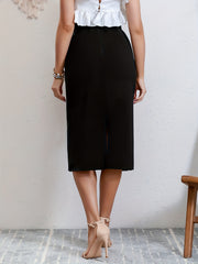 High Waist A-line Skirt for Spring & Summer Women's Clothing