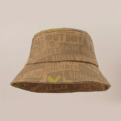 Street Cartoon Big Brim Bucket Hat Basin Hat Face Cover Sun Hat