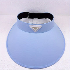 Triangle Patch Sun Visor Hat Large Brim UV Protection Sports Hat
