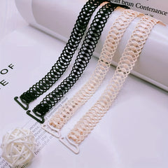 Circular Embroidery Shoulder Straps Adjustable Underwear Straps