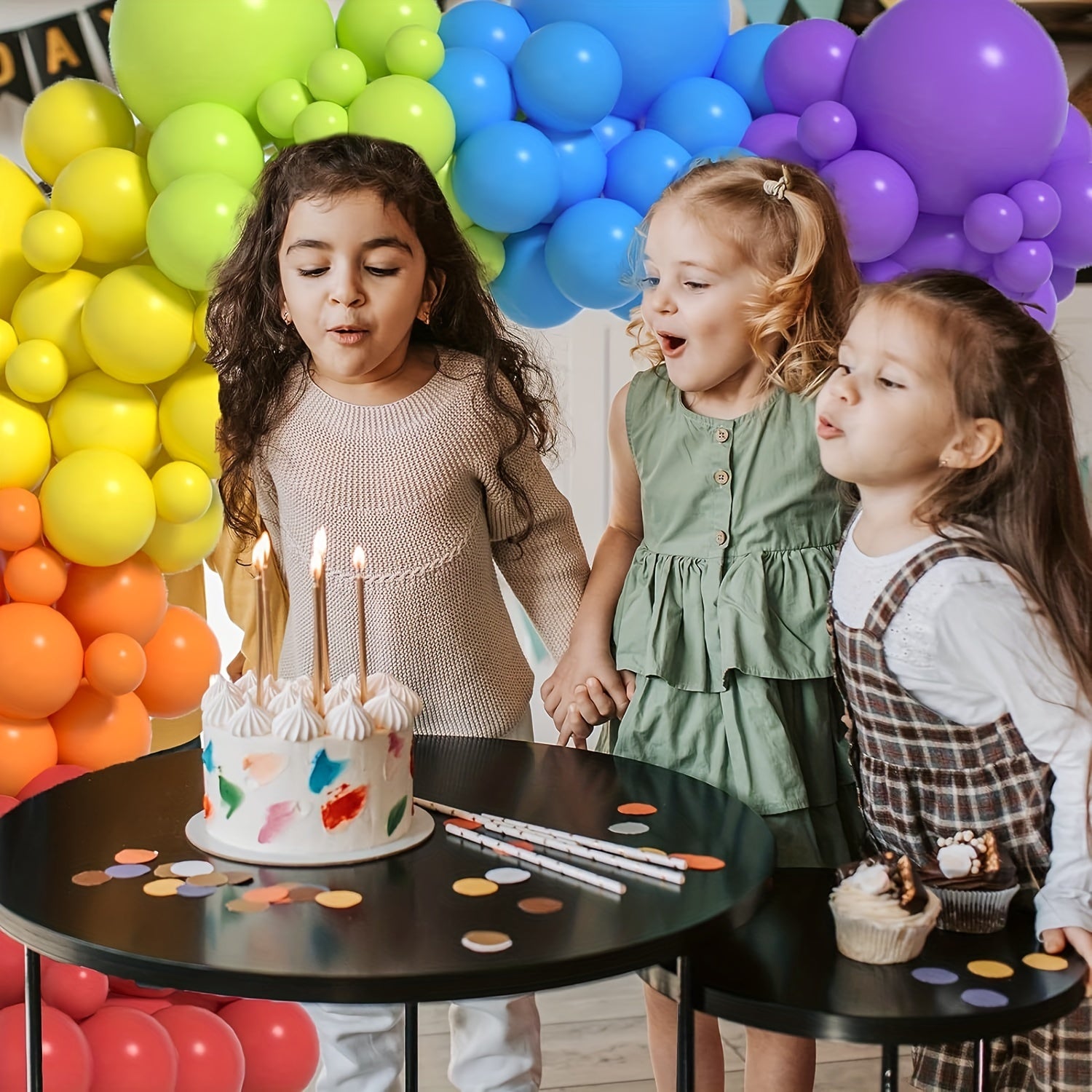 Rainbow Balloon Garland Kit - Colorful Balloons for Party, Birthday