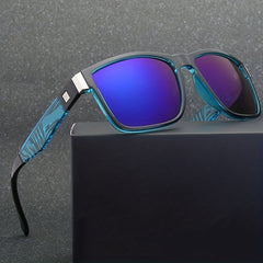 Men's Square Frame Sunglasses Vintage Stylish PC Eyewear UV Protection