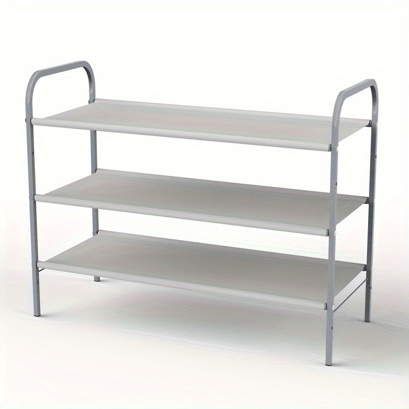 3 Tier Shoe Rack Storage Organizer Metal Tube Home Decor Gift Man Woman
