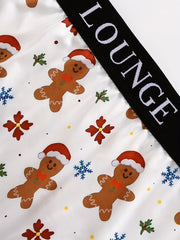 Snowflake & Gingerbread Man Bra & Panty Set