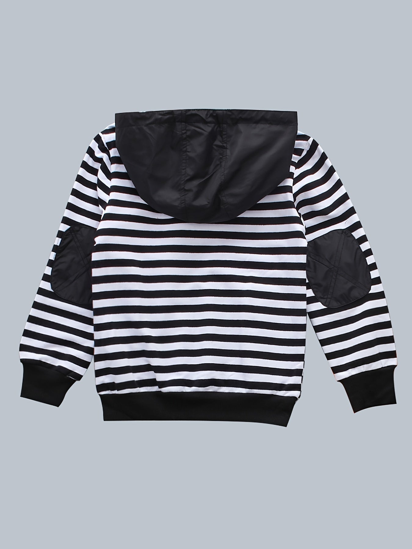 Boys Hooded Sweatshirt Stripes Print Autumn Spring