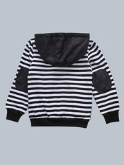 Boys Hooded Sweatshirt Stripes Print Autumn Spring