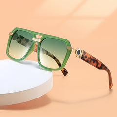 Rectangular Oversized Sunglasses Retro Party Shades