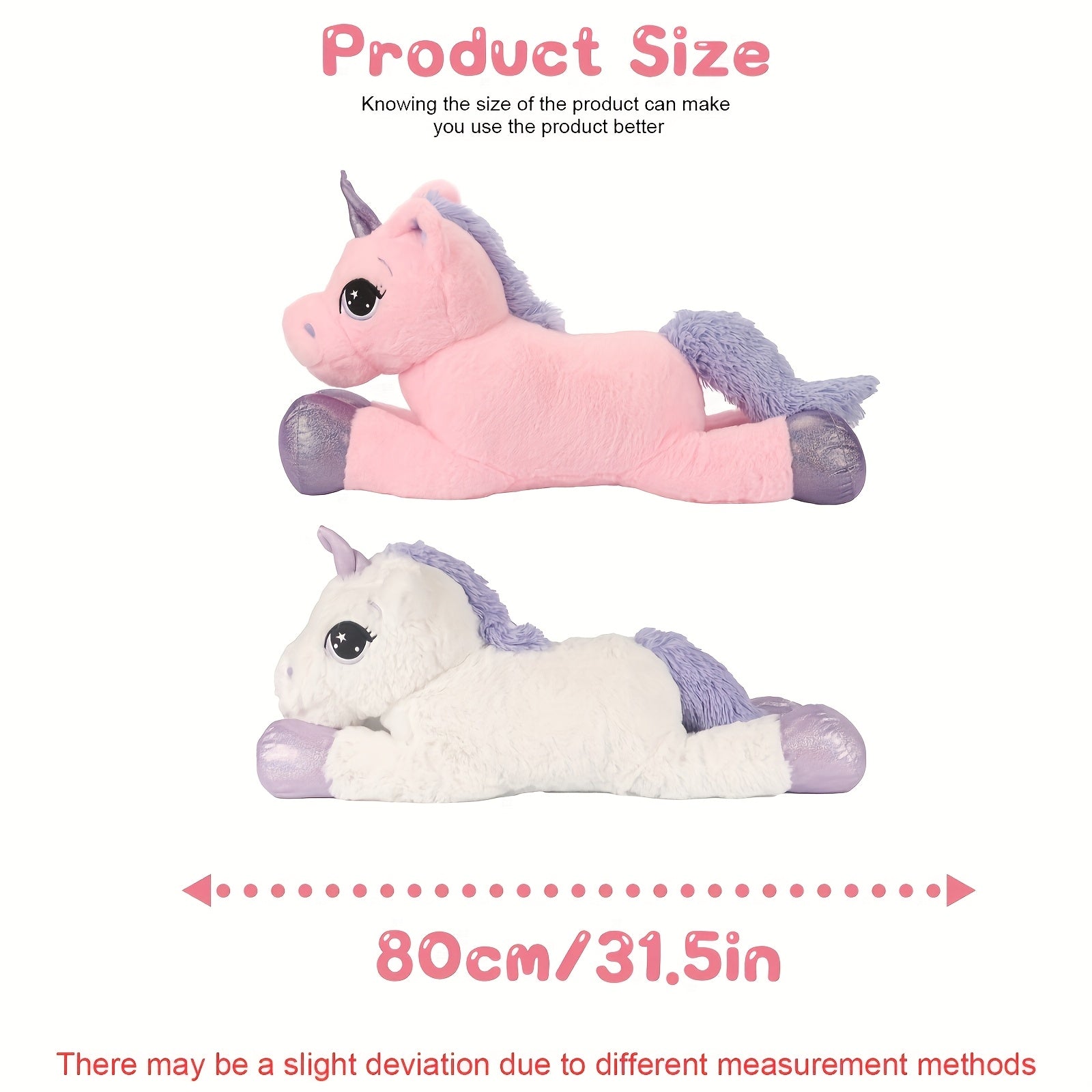 Giant Cartoon Unicorn Plush Toy for Kids Birthday Gift