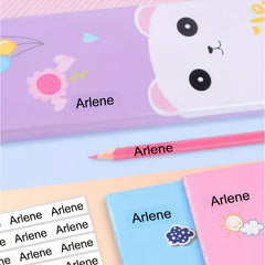 Custom Waterproof Name Sticker MEDIUM Size 3.4x1