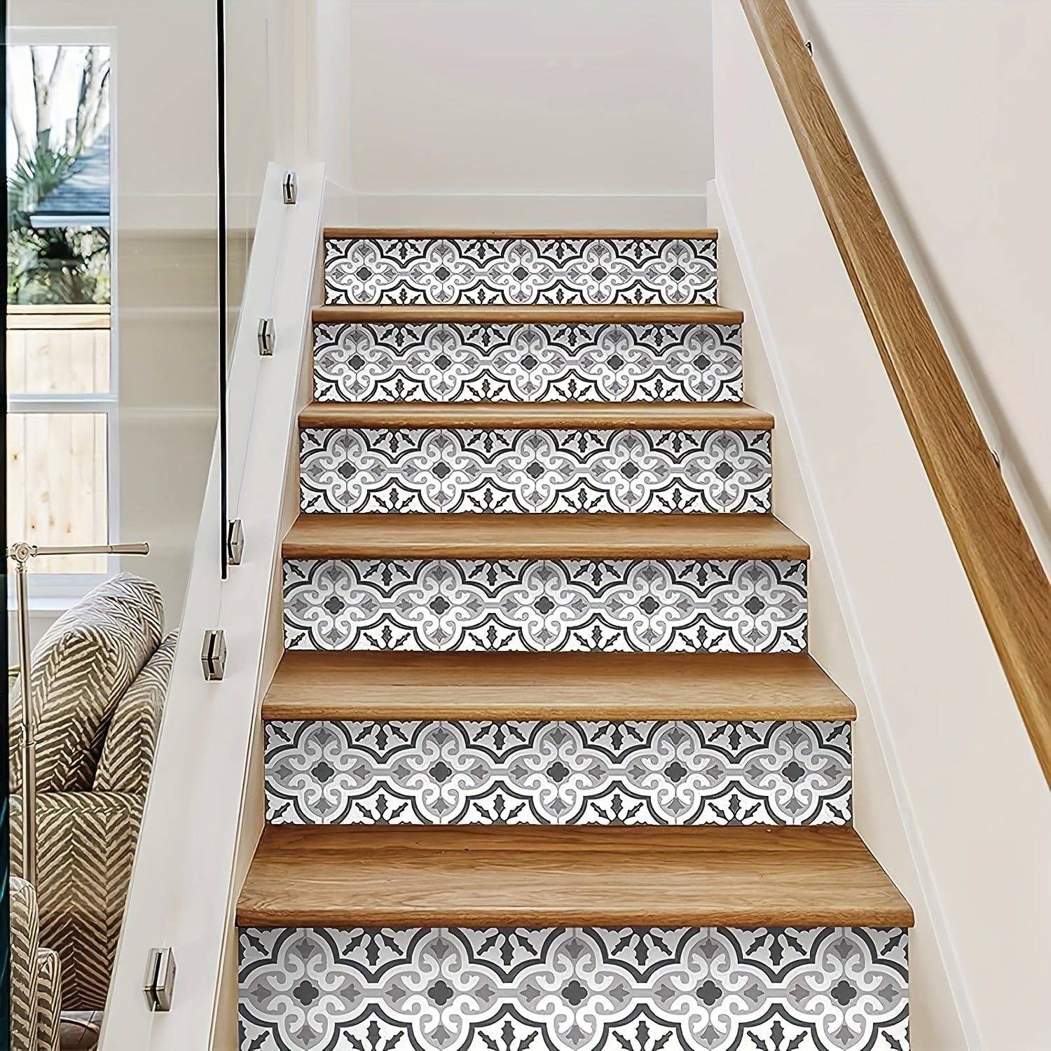 Vinyl Staircase Sticker Decals for Stair Steps 100x18.01cm