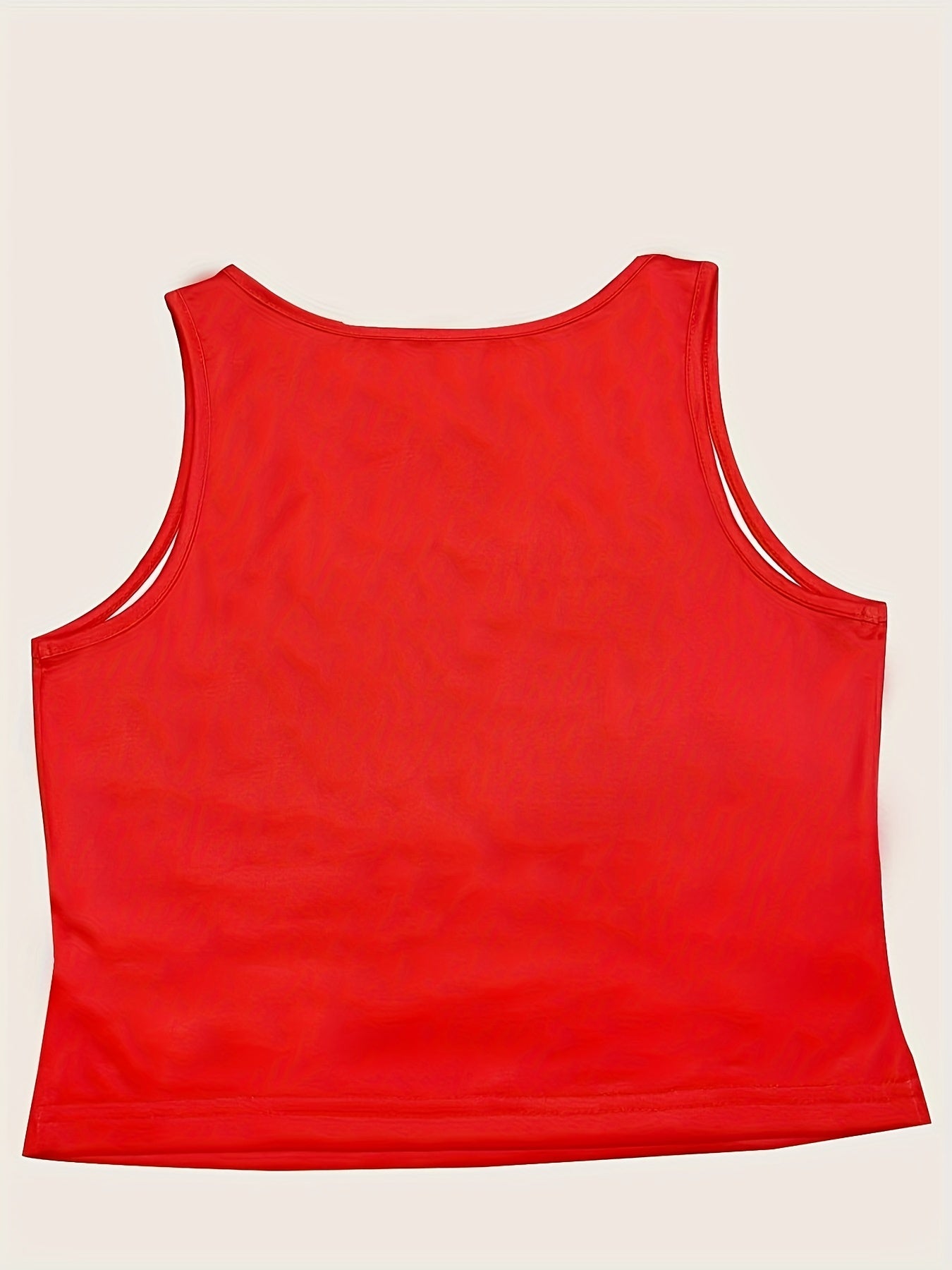 Rainbow & Letter Print Sleeveless Tank Top