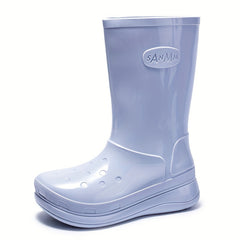 Medium Tube Rain Boots Women Waterproof Outdoor Garden Water Shoes