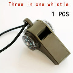 3-in-1 Emergency Whistle Compass Thermometer for Outdoor Sports