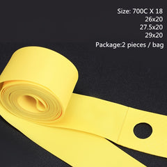 2pcs Bicycle Inner Tire Pads PVC Liner Anti Piercing Mountain Road Wheel Tubes