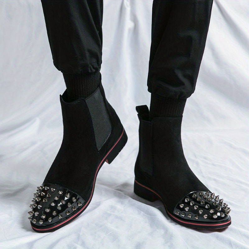 Men's Spiky Toe Cap Chelsea Boots