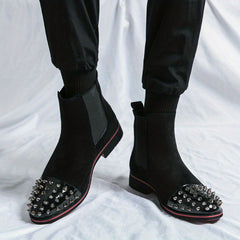 Men's Spiky Toe Cap Chelsea Boots
